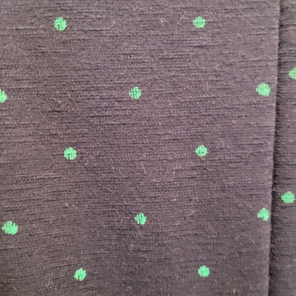Old Navy shift dress. Navy blue with green dots. US Lg. - Picture 5 of 5